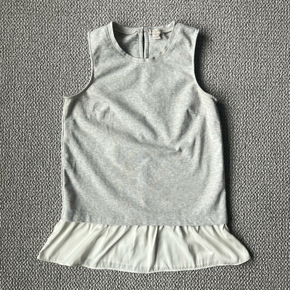 J.Crew Women’s Ruffle Hem Sleeveless Top